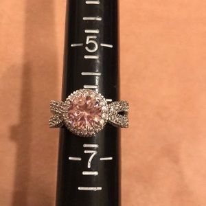New, Pink and White Sapphire Ring!